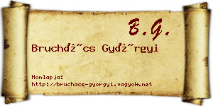 Bruchács Györgyi névjegykártya